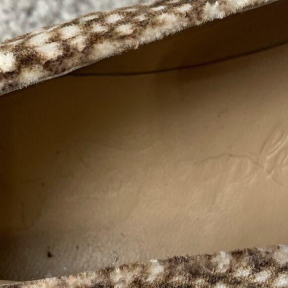 Free People Loafer Womens Size 8.5 Brown Snake Print Velvet Platform - Picture 8 of 11